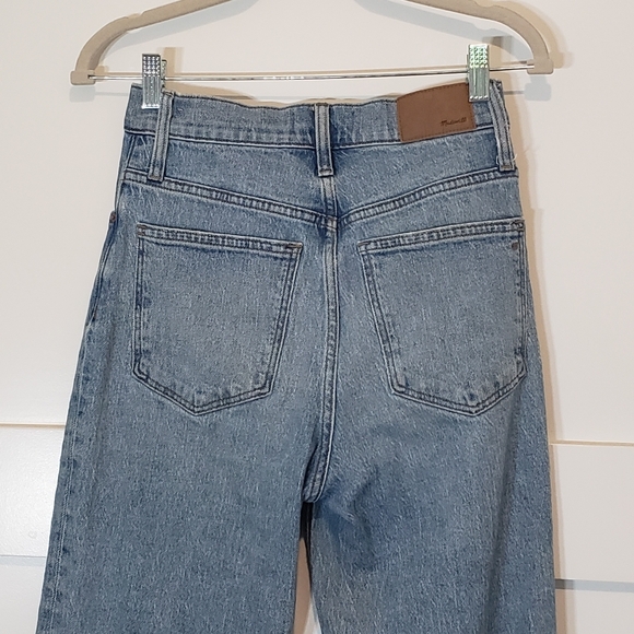 Madewell The Perfect Vintage Straight Jean Hi Rise Cotton Stretch Size 25 - Picture 8 of 12